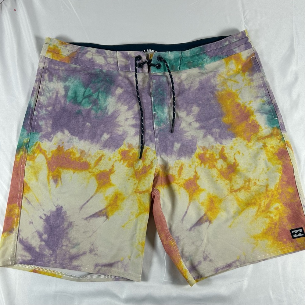 Billabong Men's Swim Trunks, Recycler Sundays Lo Tide, Multicolored, size 34